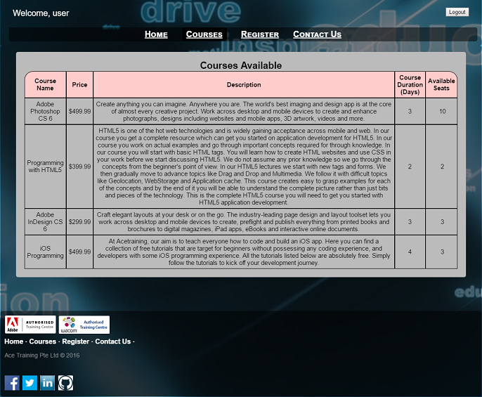 Project Ace Lesson Desktop version